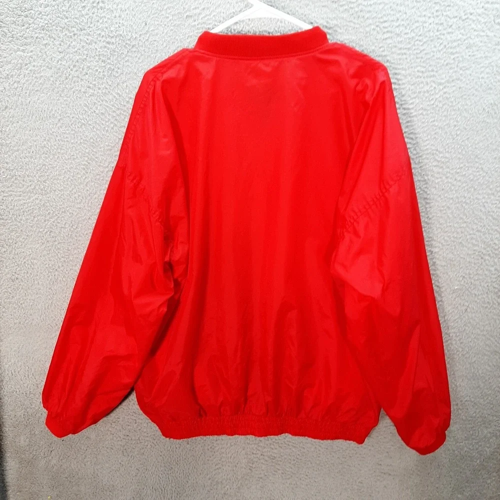 Vintage Wisconsin Badgers Jacket Adult Large Red Windbreaker 1990s Y2K NCAA‎